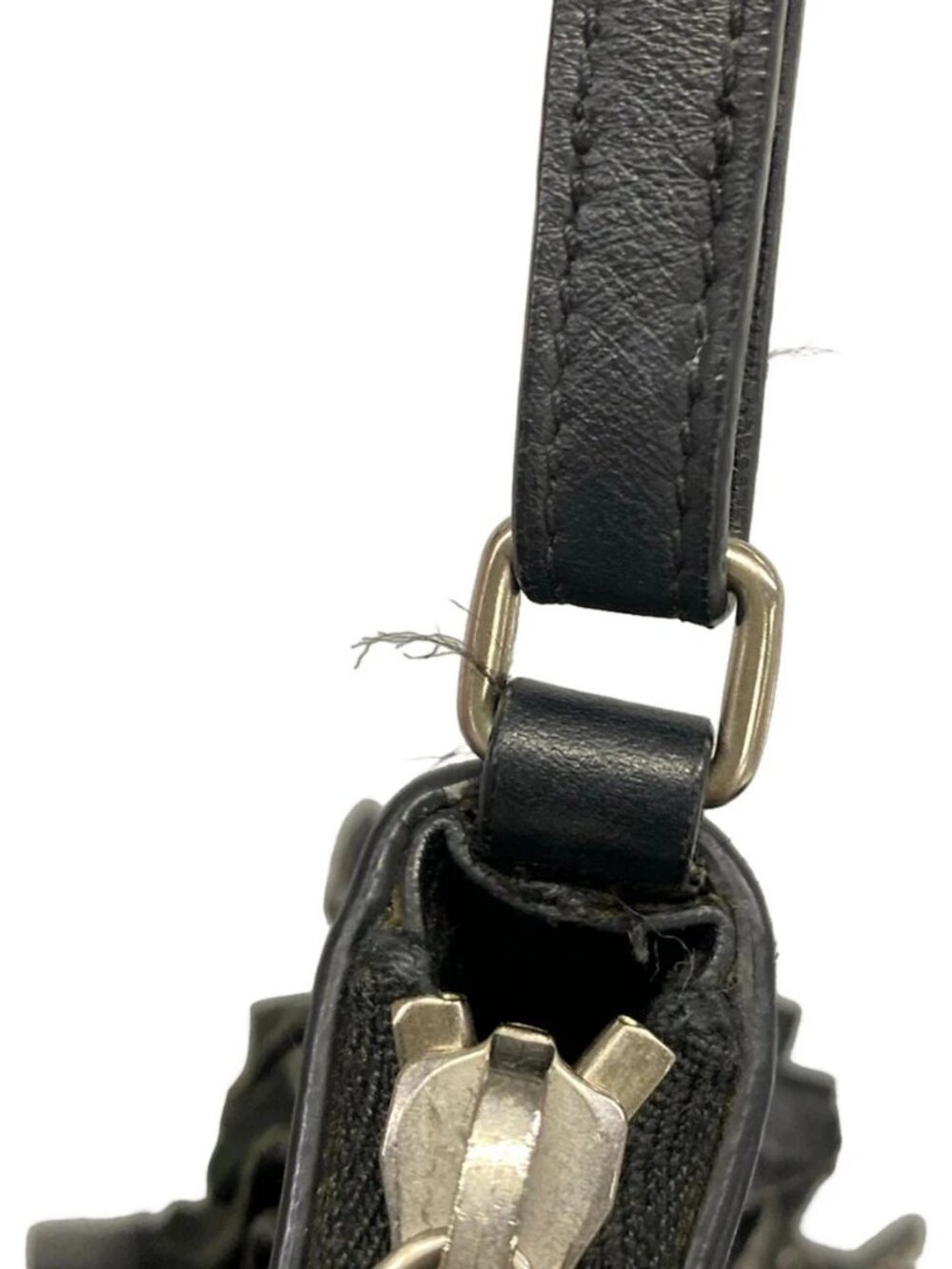 SAINT LAURENT PARIS 413183 Black Leather Shoulder Bag - Picture 10 of 15